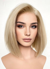 Blonde Straight Bob Lace Front Synthetic Wig LFK5542