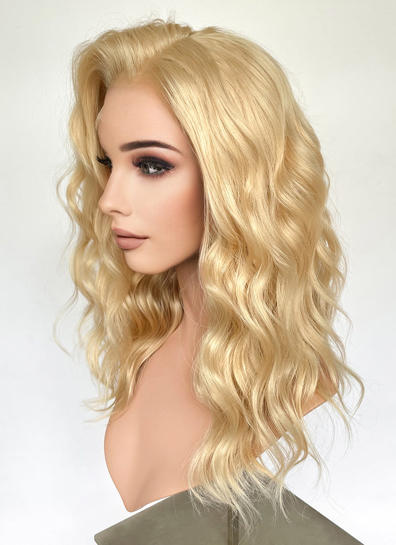 Blonde Wavy Lace Front Synthetic Wig LFK5559