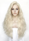 Platinum Blonde Wavy Lace Front Synthetic Wig LFK5560A