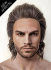 Baldur's Gate 3 Gale Mixed Brown Wavy Lace Front Synthetic Men's Wig LFK5562