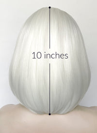 Platinum Blonde Straight Bob Lace Front Synthetic Wig LFK5568