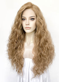 Blonde Curly Lace Front Synthetic Wig LFK5572