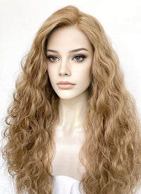 Blonde Curly Lace Front Synthetic Wig LFK5572