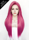 Hot Pink Straight Yaki Lace Front Synthetic Hair Wig LN6037