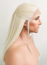 House of the Dragon Daemon Targaryen Platinum Blonde Straight Lace Front Synthetic Men's Wig LW4016