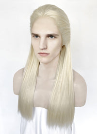 House of the Dragon Aemond Targaryen Platinum Blonde Straight Lace Front Synthetic Men's Wig LW4042