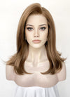 Brown Straight Lace Front Synthetic Wig LW4045