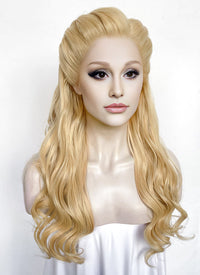 Wicked Glinda Blonde Wavy Lace Front Synthetic Hair Wig LW4048