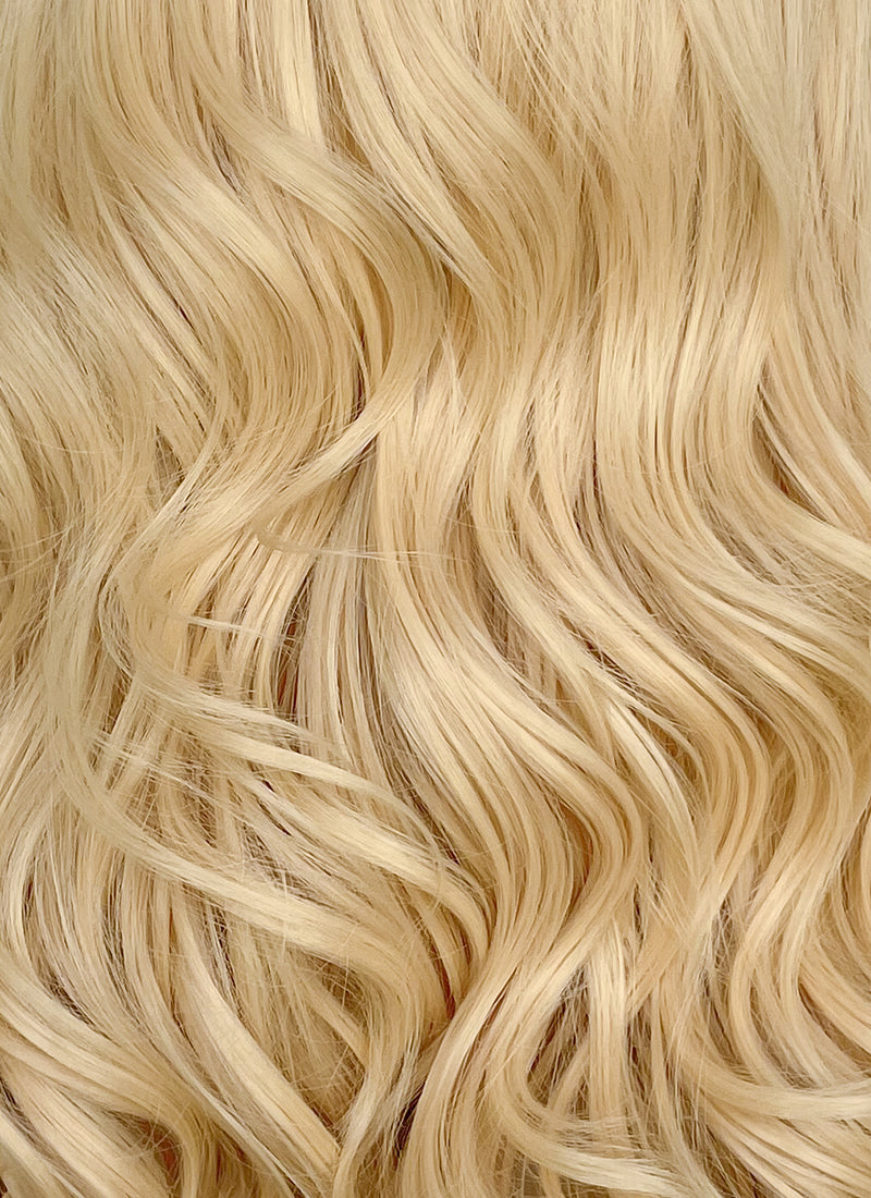 Wicked Glinda Blonde Wavy Lace Front Synthetic Hair Wig LW4048