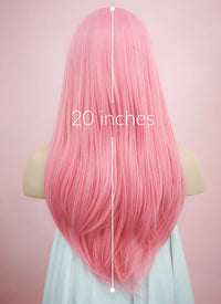 Straight Pink Lace Front Synthetic Wig LW769C - Wig Is Fashion Australia