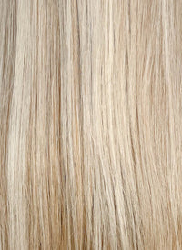 Blonde With Dark Roots Straight Mono Top Lace Wig MN001