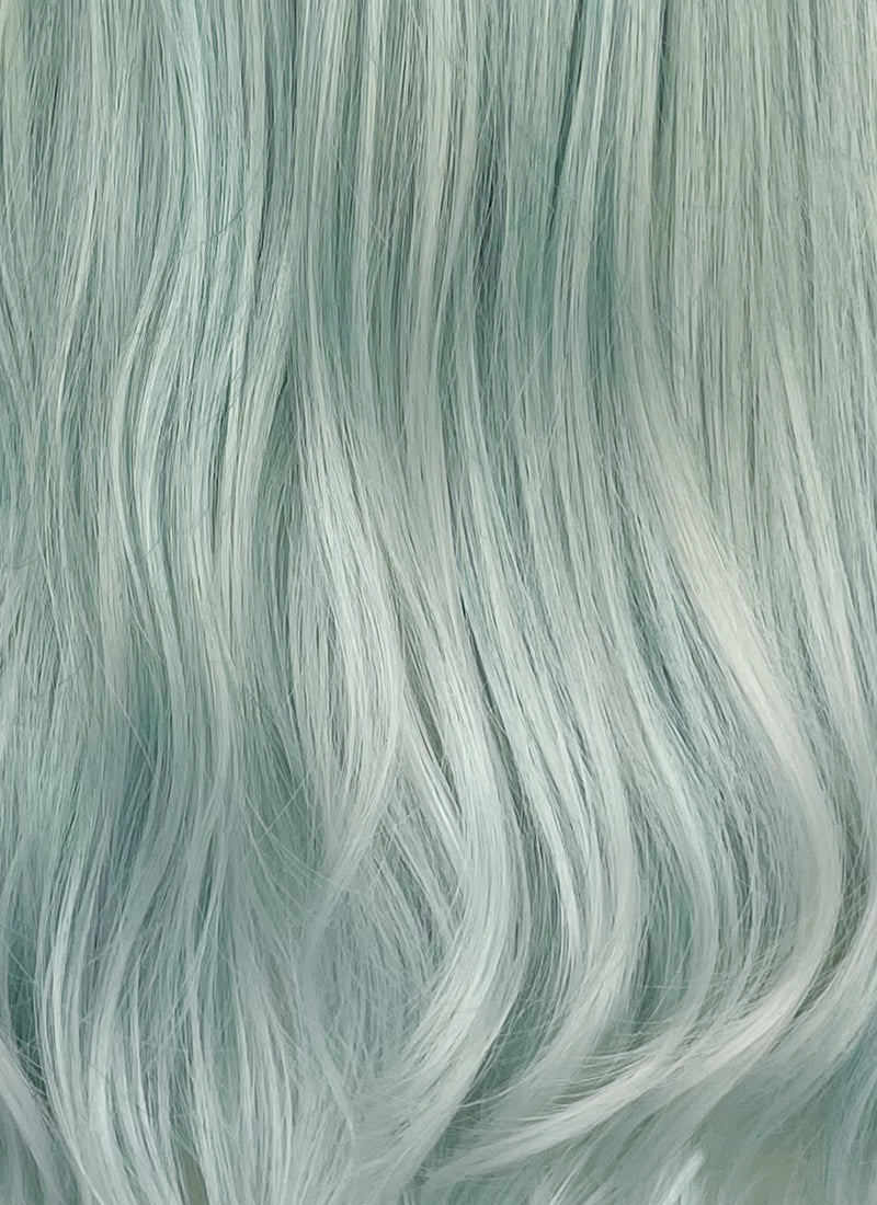 Mint Green Ombre Wavy Synthetic Wig NL083