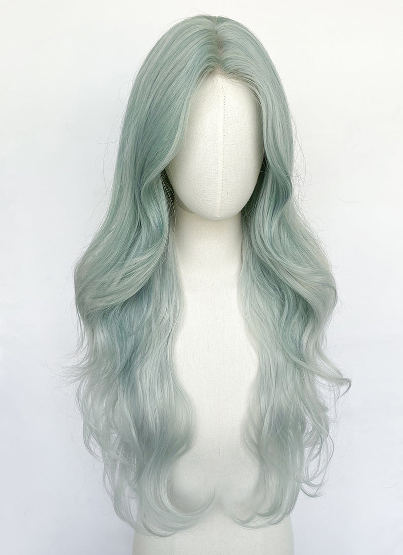 Mint Green Ombre Wavy Synthetic Wig NL083