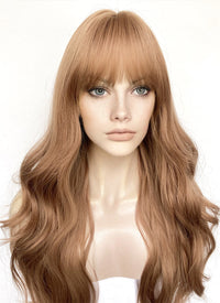 Brown Wavy Synthetic Hair Wig NS537