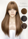 Brown Straight Synthetic Hair Wig NS545