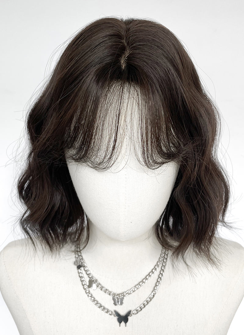 Brunette Wavy Bob Synthetic Hair Wig NS551