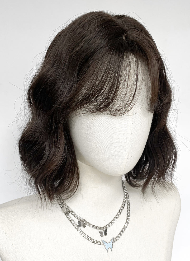 Brunette Wavy Bob Synthetic Hair Wig NS551