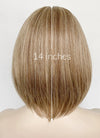 Blonde Mixed Brown Straight Bob Synthetic Hair Wig NS556