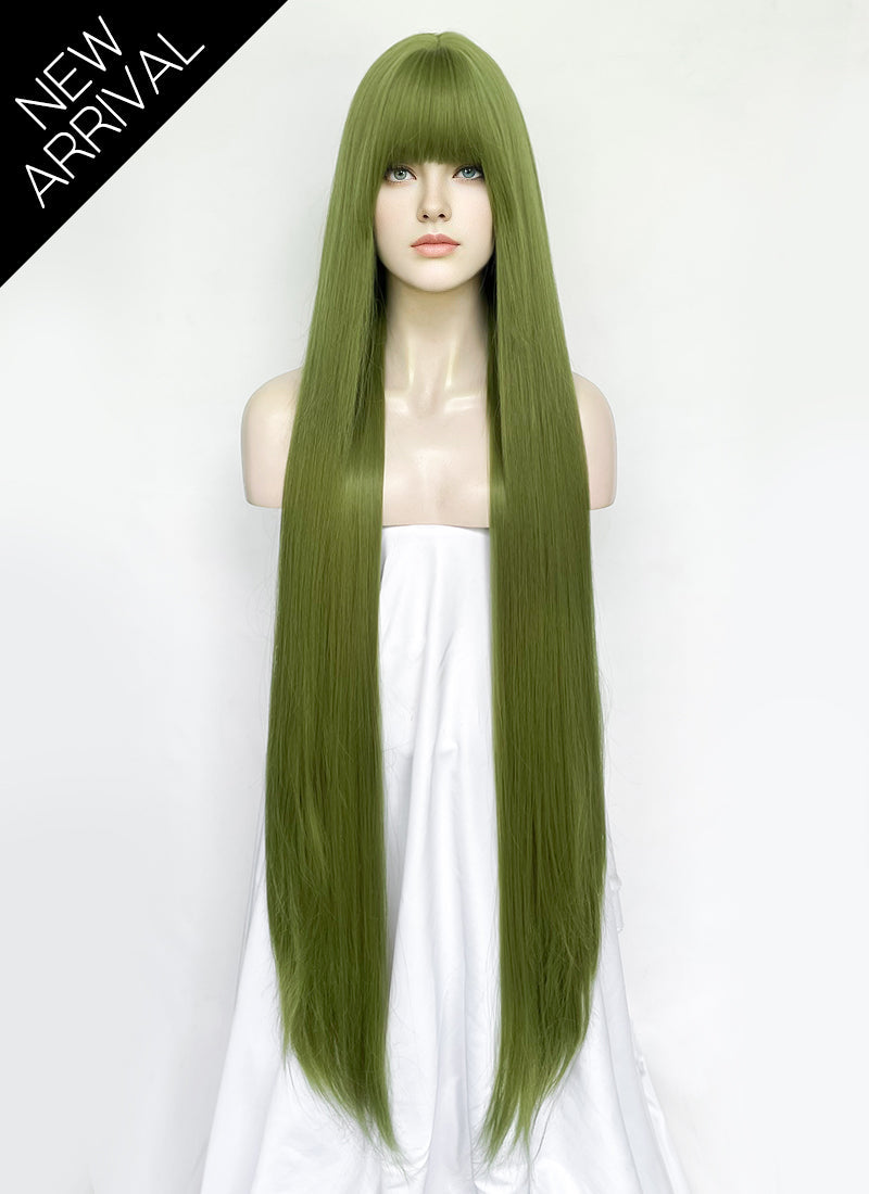 Green Straight Synthetic Hair Wig NS559