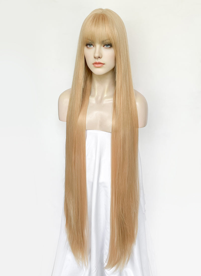 Blonde Straight Synthetic Hair Wig NS560