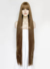 Flaxen Brown Straight Synthetic Hair Wig NS562