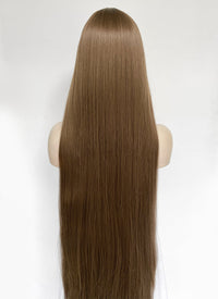 Flaxen Brown Straight Synthetic Hair Wig NS562