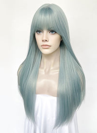 Pastel Blue Straight Synthetic Hair Wig NS565