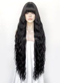 Black Wavy Synthetic Hair Wig NS572