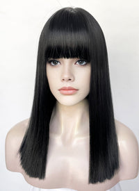 Black Straight Synthetic Hair Wig NS573