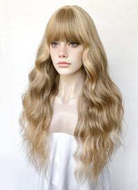 Mixed Blonde Wavy Synthetic Hair Wig NS575