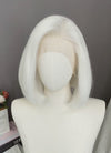 Platinum Blonde Straight Bob Lace Front Synthetic Wig LFK5568