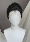 Nana Ren Honjo Black Wavy Lace Front Synthetic Men's Wig LF6075