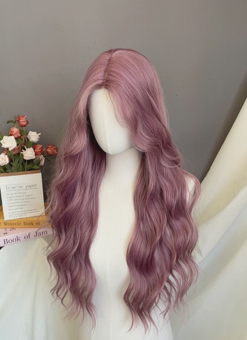 Lilac Wavy Synthetic Wig NL085