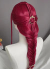 Red Braided Yaki Lace Front Synthetic Wig LF2160