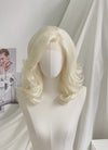 Light Blonde Wavy Lace Front Synthetic Wig LF1318