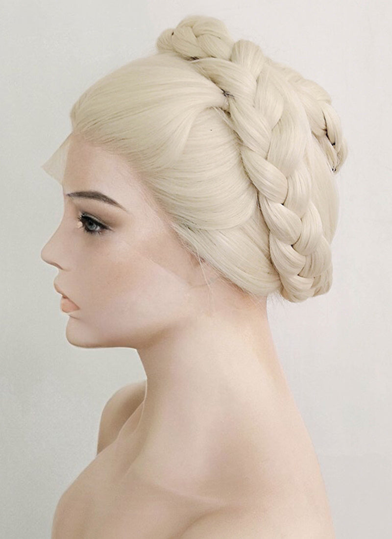 Young Princess Rhaenyra Targaryen Platinum Blonde Braided Lace