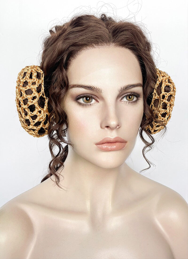 Star Wars Padme Amidala Brunette Braided Lace Front Wig