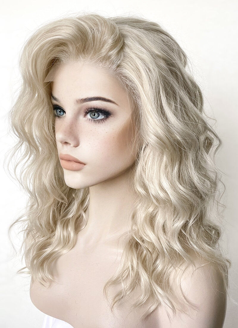 Light Ash Blonde Lace Front Wig LF6004 WigIsFashion